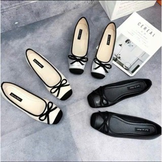 Giày búp bê nữ chất da đẹp mũi vuông đế bệt mã 347