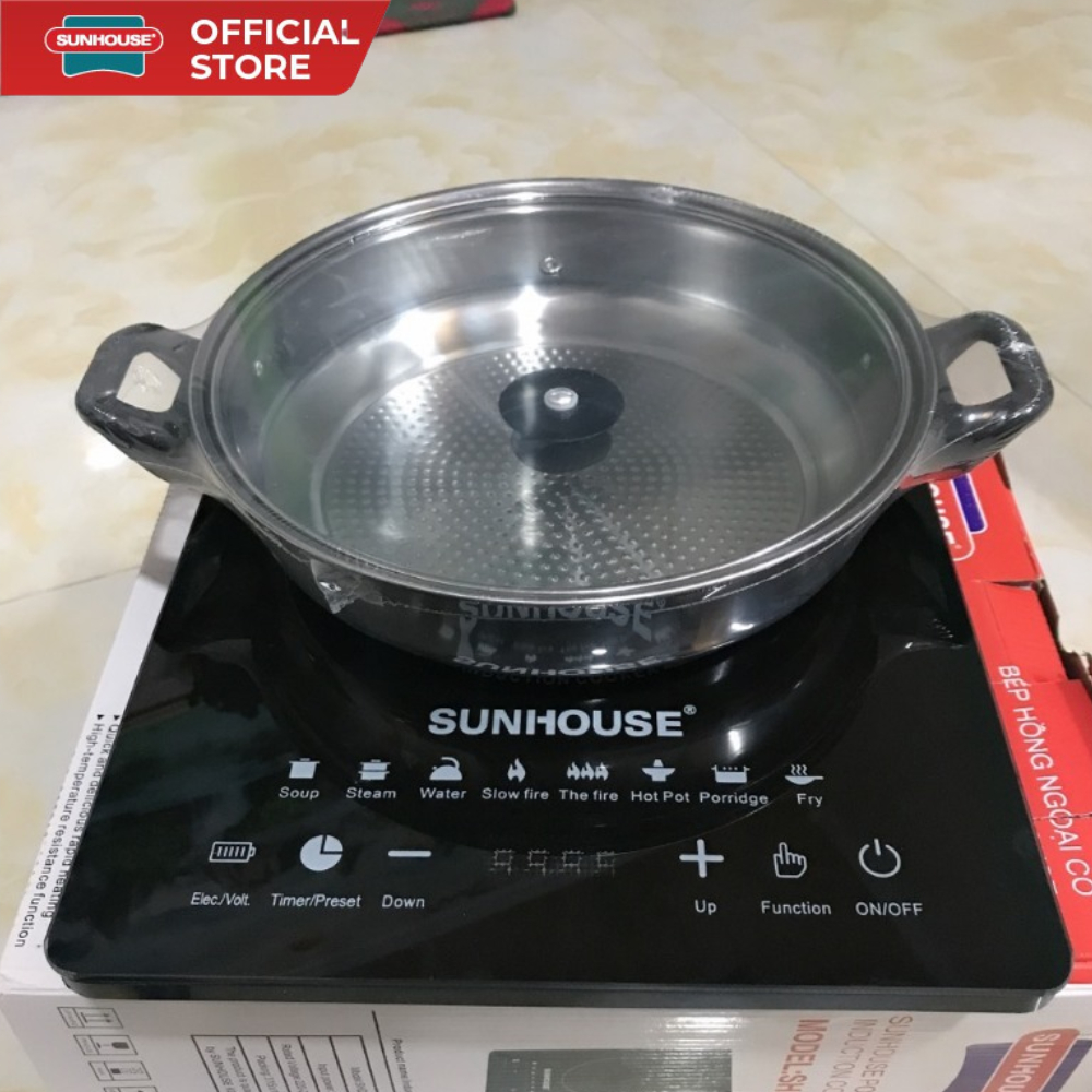 Bếp Từ SUNHOUSE Thế hệ mới SHD6011 Bảo Hành, Bếp Từ Đơn Công suất 2200W Điều khiển cảm ứng