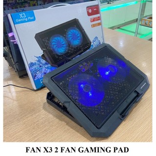 Đế Tản Nhiệt Laptop X3, 2 Quạt và COOLING PAD NCP-074/ N191 (1 Fan). NL