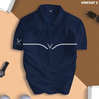 [VINFAST 2] Áo Polo Hãng Xe Vinfast Nam Nữ, Form Slimfit, Vải Thun Co Giãn, Nhận In Tên Showroom