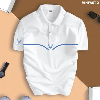 [VINFAST 2] Áo Polo Hãng Xe Vinfast Nam Nữ, Form Slimfit, Vải Thun Co Giãn, Nhận In Tên Showroom
