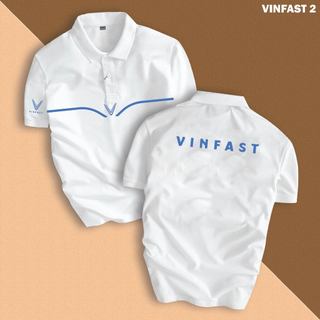 [VINFAST 2] Áo Polo Hãng Xe Vinfast Nam Nữ, Form Slimfit, Vải Thun Co Giãn, Nhận In Tên Showroom