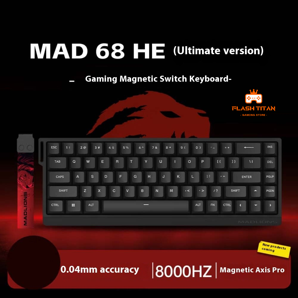 Bàn Phím Cơ Gaming MAD60 / MAD68 HE- Rapid Trigger Madlions - Switch Nam Châm 1k - 8k Polling Rate | BigBuy360 - bigbuy360.vn