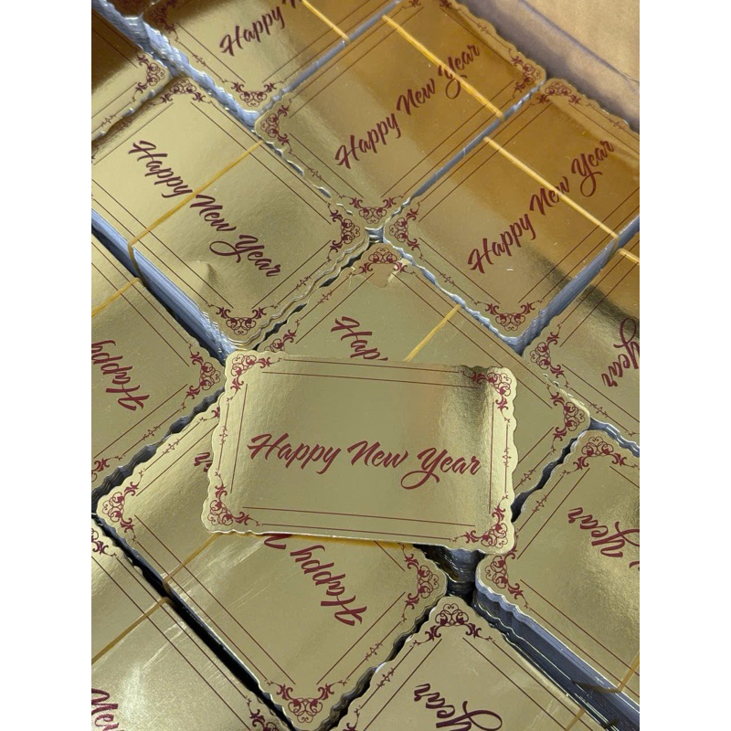 10 tag dán trang trí HAPPY NEW YEAR