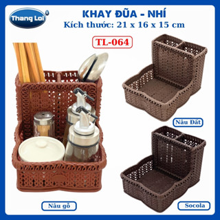 Khay Đựng Đũa Muỗng Nhà Hàng Quán Ăn size nhí 20x15x14cm