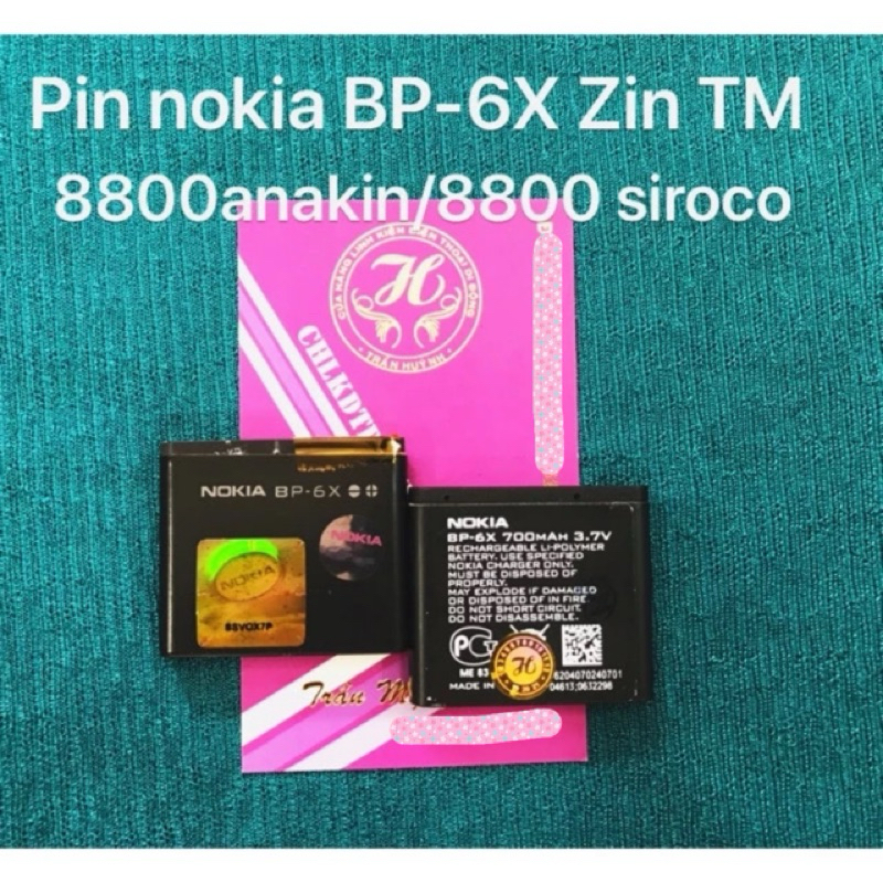 Pin Nokia 8800 BP-6X(dùng cho 8800 anakin và 8800 sirocco)