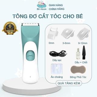 Tông Đơ Cắt Tóc Cho Bé Bii Moon Chống Ồn, Lưỡi Bo Tròn An Toàn, Sạc Pin Rời,  Khả Năng Chống Nước