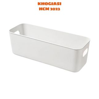 Khay Nhựa Đựng Đồ Dùng Cá Nhân Đa Năng Hình Chữ Nhật Có Tay Cầm Tiện Lợi