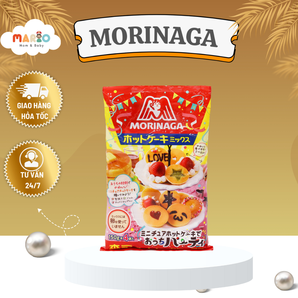 Bột Làm Bánh Hotcake (Pancake) MORINAGA Cho Bé 7M+