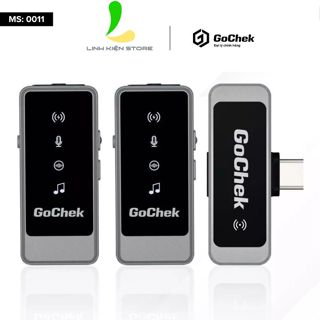 Micro thu âm không dây GoChek Ultra S24 ( S24 - 02 ) - Bộ 02 mic không hộp sạc chất lượng âm thanh cao
