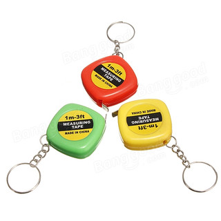 Thước Mini Dài 1M Kiêm Móc Khóa Nhiều Màu