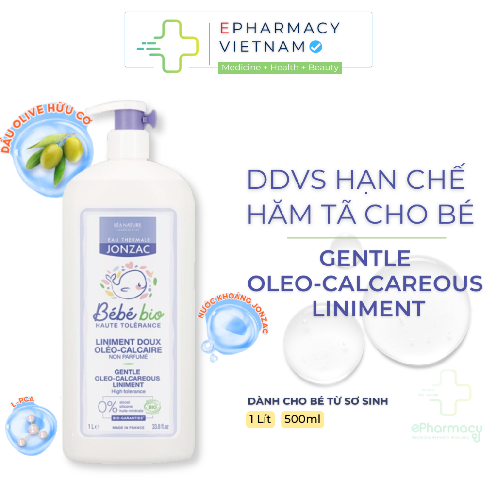 Dung Dịch Dưỡng Da JONZAC Liniment Oleo-Calcareous Dịu Nhẹ Cho Bé Từ Sơ Sinh