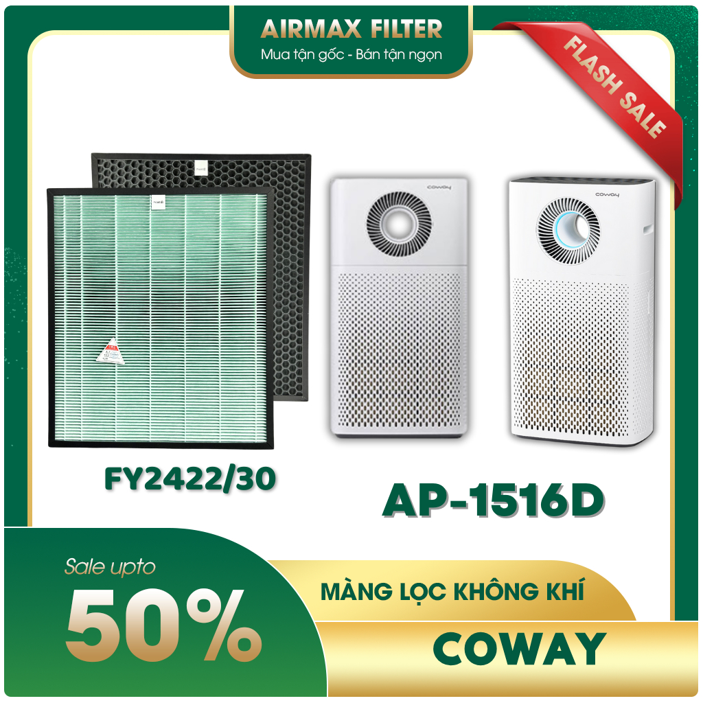 Màng lọc không khí Coway Storm AP-1516D. Màng lọc hepa, màng lọc than hoạt tính