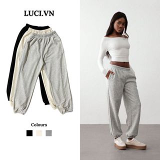 Quần Jogger trơn basic nam nữ LUCI, form đứng thể thao dễ phối độ
