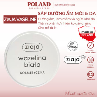Sáp dưỡng môi Vaseline trắng Ziaja dưỡng ẩm, tạo da, ngừa khô da 30g