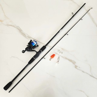 Combo cần câu lure máy đứng Bộ cần lure Sói Đen kèm máy giá rẻ SD1