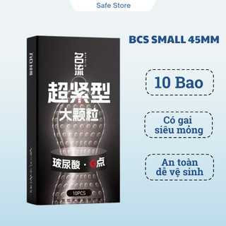 Bao cao su gai size nhỏ 45mm SMALL bcs size nhỏ có gai siêu mỏng kéo dài quan hệ 