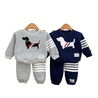 Bộ Nỉ Bông Chó Thom Xịn Sò Bộ Quần Áo Nỉ Thu Đông Cho Bé Từ 7-19Kg - minminbaby Kids