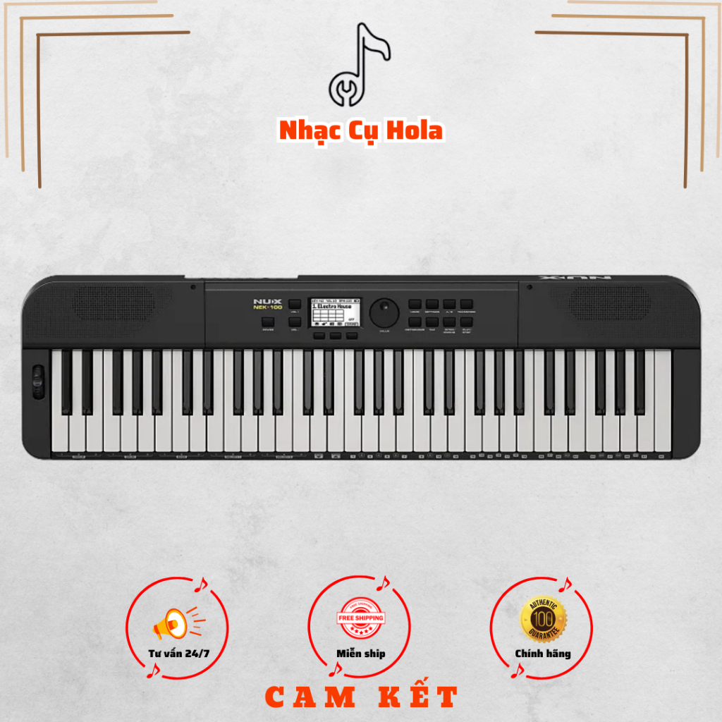 [Chính hãng] Portable Piano NUX NEK100 kết nối Bluetooth, nhỏ gọn tiện lợi Organ Keyboard