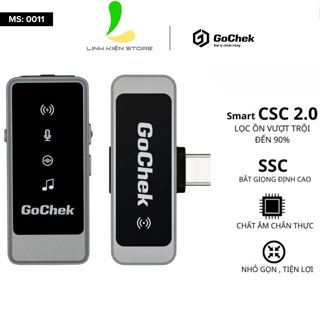 Micro Thu Âm Không Dây GoChek Ultra S24 - Microphone Chuyên Dụng Dành Cho Điện Thoại, Chip Infer 1.0
