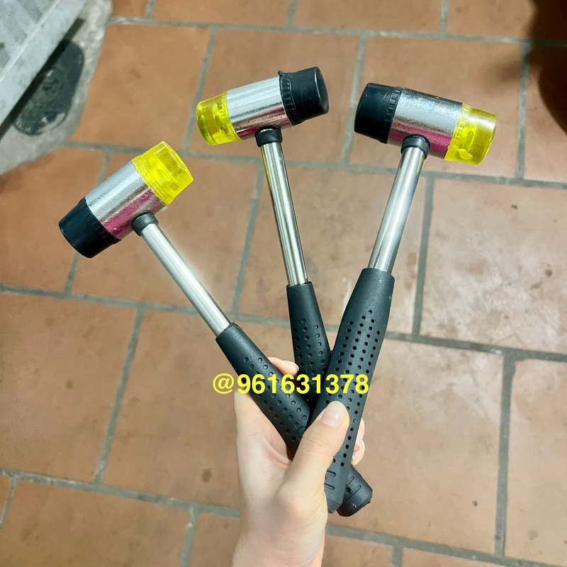 Búa Cao Su 2 Đầu BP Vàng Đen ( hàng loại 1)