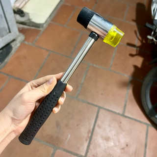 Búa Cao Su 2 Đầu BP Vàng Đen ( hàng loại 1)