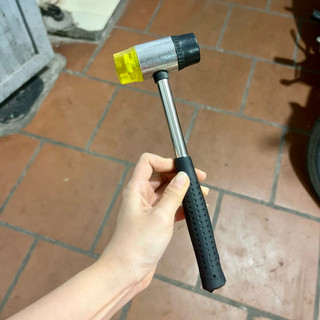 Búa Cao Su 2 Đầu BP Vàng Đen ( hàng loại 1)