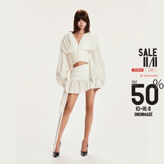 ONONMADE Set Đồ Hai Món Mùa Hè Áo Corset Tay Dài Chân Váy Phối Tà Solace Set.