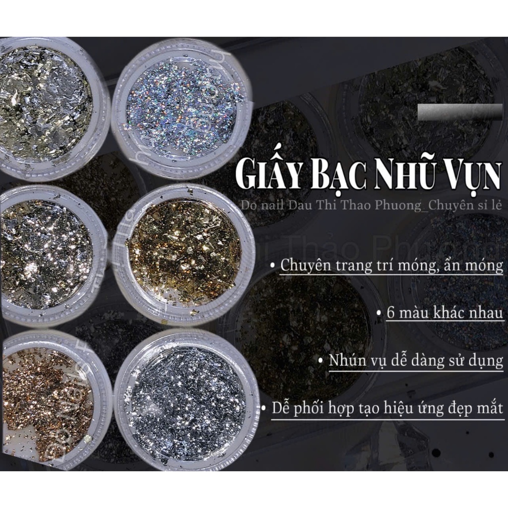 Set Bạc Nhũ Vụn