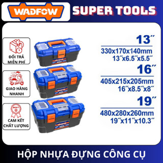 ĐỒ NGHỀ WADFOW Hộp đựng dụng cụ 13IN 16IN 19IN khóa kim loại / khóa nhựa WTB3313,WTB3316,WTB3319,WTB1313,WTB1316,WTB1319