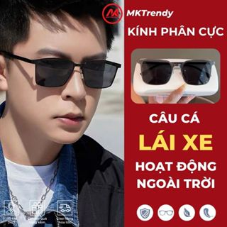 Kính râm phân cực MKTRENDY chống bụi đi đường chống chói đèn xe chống tia UV thời trang nam nữ M1