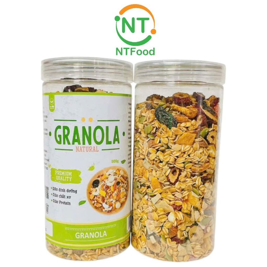 Granola Yến Mạch NTFood hũ 500g - Nhất Tín Food