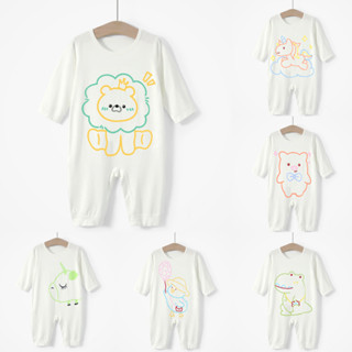 Body Dài Tay Cho Bé Trai Bé Gái Phong Cách Hàn Quốc, Bodysuit In Hình Đáng Yêu, Quần Áo Sơ Sinh Cho Bé 3-12kg