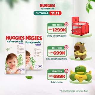  Tã Bỉm Huggies Nature made đủ size dán quần 