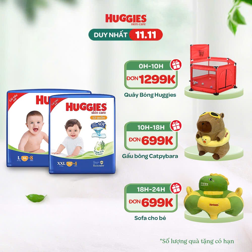 Tã Bỉm HUGGIES Tràm Trà Đủ Size