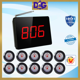  Chuông Gọi Phục Vụ TIẾNG VIỆT D&G Bell - Màn Hình D0301 Hiển thị 3 Chữ Số Nút nhấn tiếng Việt 