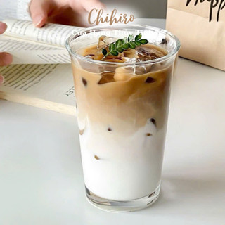 Ly thủy tinh trơn miệng loe 360ml mẫu ly decor mới nhất sử dụng cho cafe, sinh tố rất đẹp - Chihirostore.decor
