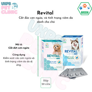  Revital - Hỗ Trợ Giảm Ngứa Do Viêm Da Dành Cho Chó  Hộp 10 Viên  