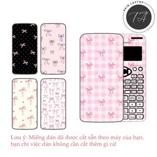  Miếng dán Decal máy tính Casio fx570  fx580  fx880 ... Nơ RIbbon Bow đã được cắt sẵn theo yêu cầu 