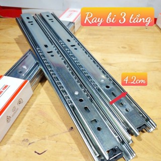 Ray Ngăn Kéo Tủ, Thanh Ray Tủ Bếp, Quần Áo , ray bi 3 Tầng 30cm-50cm (Gía 1 Căp), ray kéo hộc tủ tốt