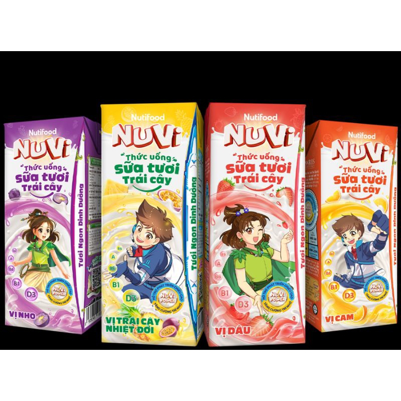 Nuvi thức uống sữa tươi trái cây tươi