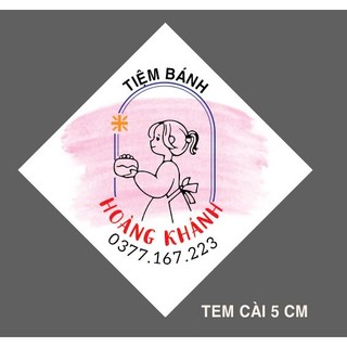 [ In yêu cầu ]  Tem cài Bánh Sinh Nhật, Tem cài Bánh