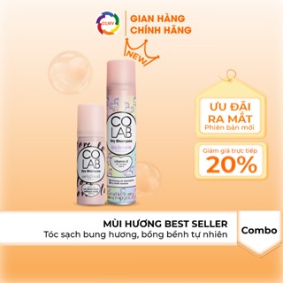 Combo 2 Dầu Gội Khô Colab Hương Unicorn 200ml Và Original 50ml Lành Tính Giúp Tóc Sạch Bồng Bềnh Và Vào Nếp Trong 5 Giây