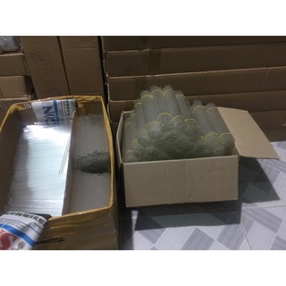 Combo 5O Ống thuỷ .tinhthí nghiệm phi 6 dài 20 cm tặng1 giảm