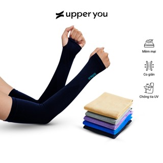 Găng Tay Chống Nắng Ống Tay Trơn UPPERYOU Nhiều Màu Chống Tia UV Co Dãn Thấm Hút