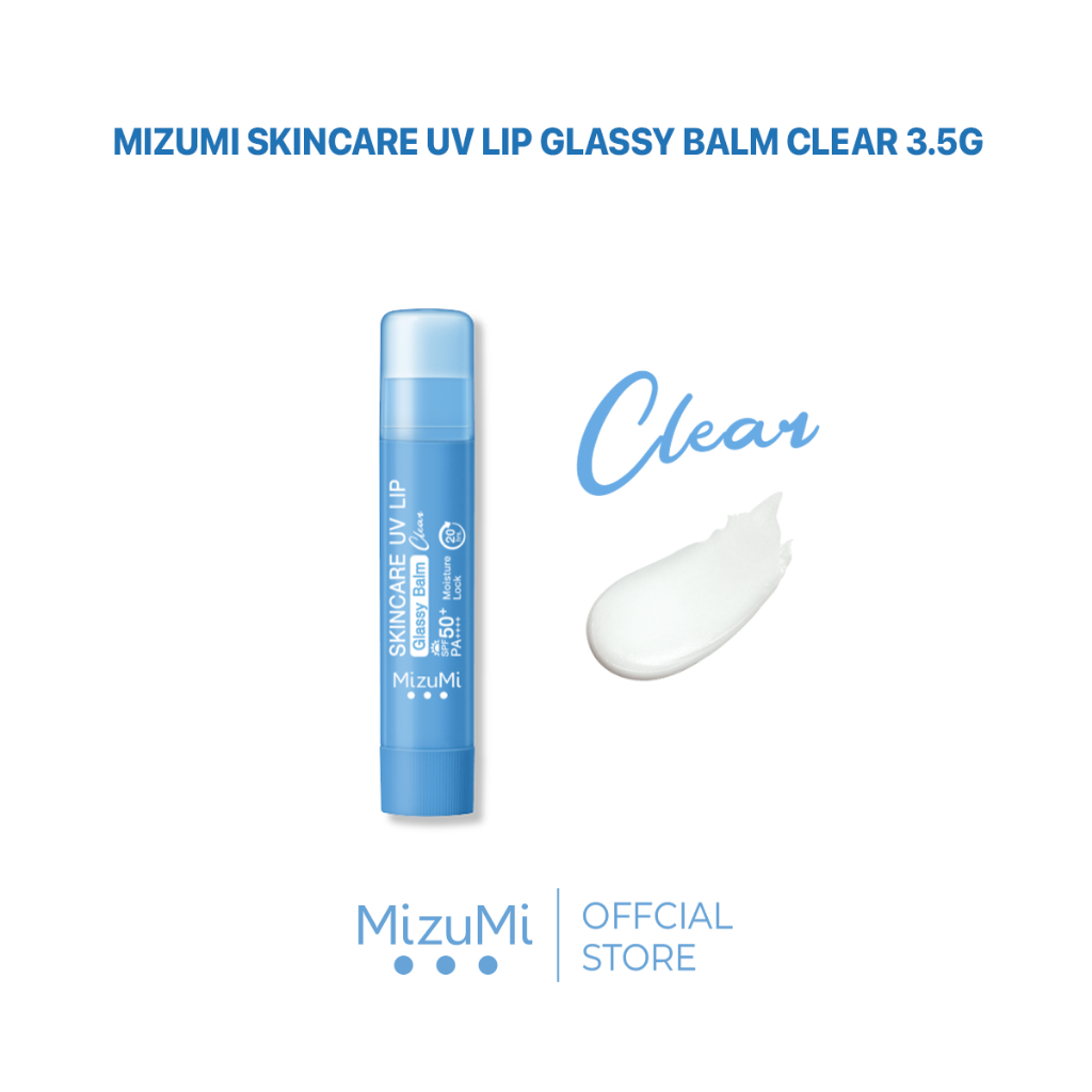 [GIFT] Son Dưỡng Môi Chống Nắng MizuMi Skincare UV Lip Glassy Balm Clear 3.5g