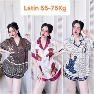 [BIGSIZE 55-75kg]-Bộ ngủ latin, đồ mặc nhà bigsize đùi, pizama bigsize tay ngắn quần đùi cao cấp, mềm, mịn, mát