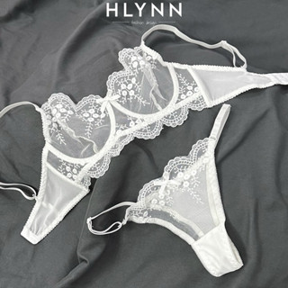 Set đồ lót ren thêu có gọng không mút xuyên thấu tặng kèm dán ngực m315