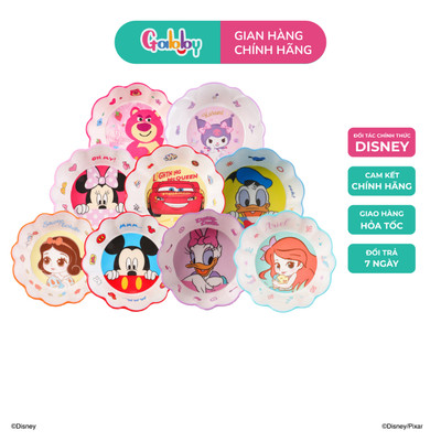 Tô Chén Ăn Nhựa Melamine Kiểu Gợn Sóng Disney Hình Frozen Elsa Mickey Minnie Princess Car Cho Bé