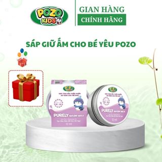 Sáp Giữ Ấm Pozo Kids Cho Bé Hỗ Trợ Tránh Cảm - Giảm Ho - Ngạt Mũi Do Lạnh,Bé Nằm Điều Hoà Lọ 12ml (mẫu mới)